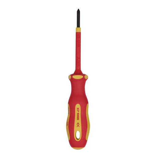 Draper XP1000 VDE Cross Slot Screwdriver, No.0 x 60mm 64427 Draper  - Dynamic Drive