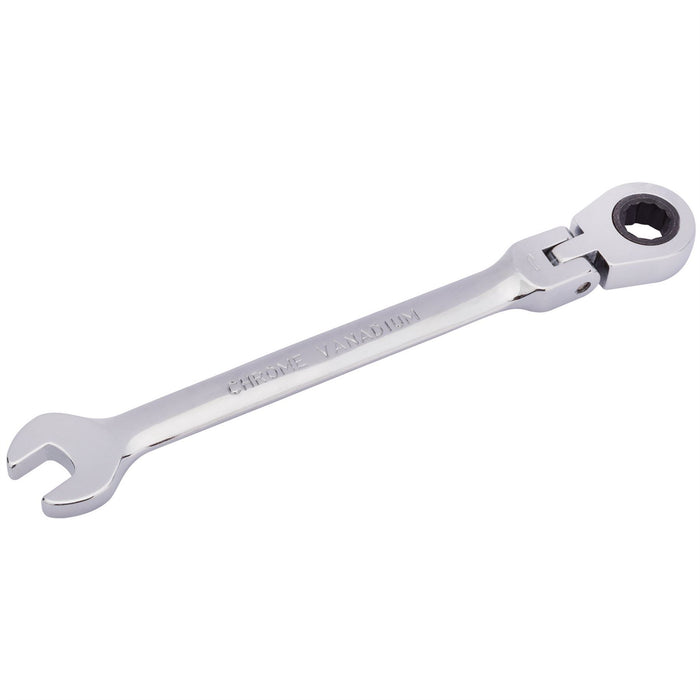 Draper HI-TORQ Metric Flexible Head Ratcheting Combination Spanner, 8mm