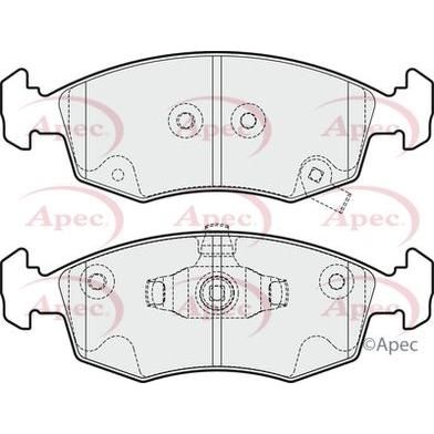 Apec Brake Pads Front Fits Chrysler Ypsilon Fiat Panda