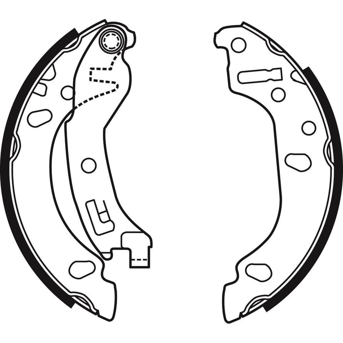 Apec Brake Shoe Rear Fits Fiat Panda