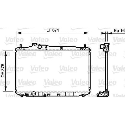 Genuine Valeo fits Radiator Honda Civic Viii 1.8 I Valeo  - Dynamic Drive