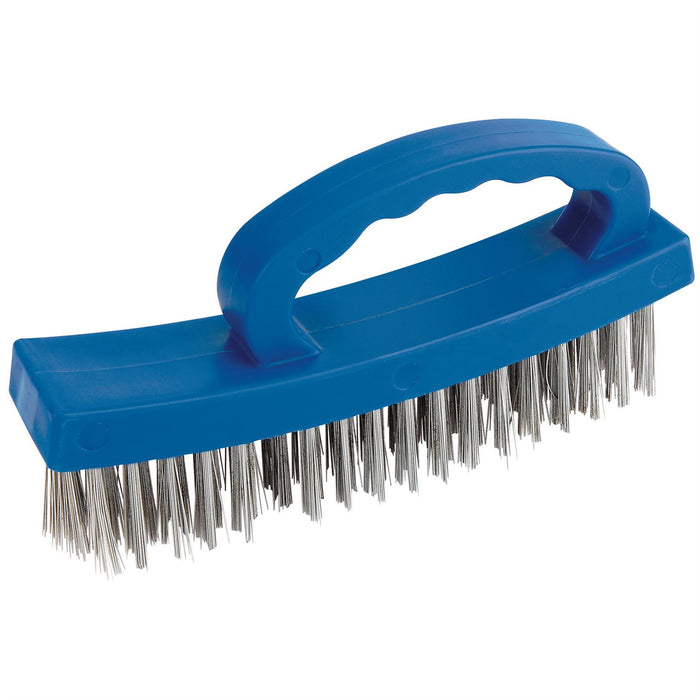 Draper D-Handle Wire Brush, 160mm 31077 Draper  - Dynamic Drive