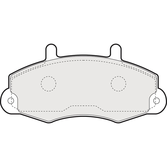 Apec Brake Pads Front Fits Ford Transit