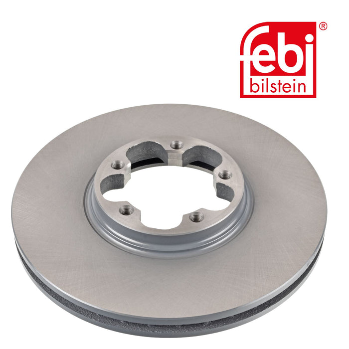 Genuine FEBI Front Brake Discs & Pads Set Vented for Ford Transit