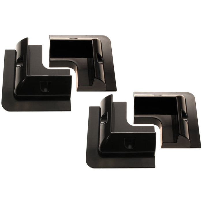 AG ABS Black Solar Panel Corner Mounts x 4