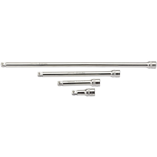 Draper Wobble Extension Bar Set, 1/2" Sq. Dr., Micro Satin Chrome (4 Piece) Draper  - Dynamic Drive