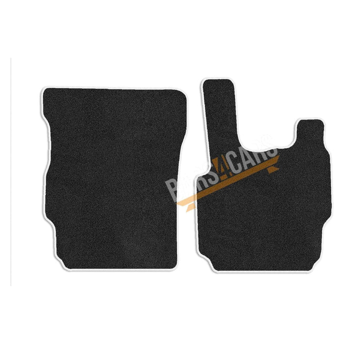 Fully Tailored White Trim Carpet Mats for Daf Cf Set of 2 Town Parts  - Dynamic Drive