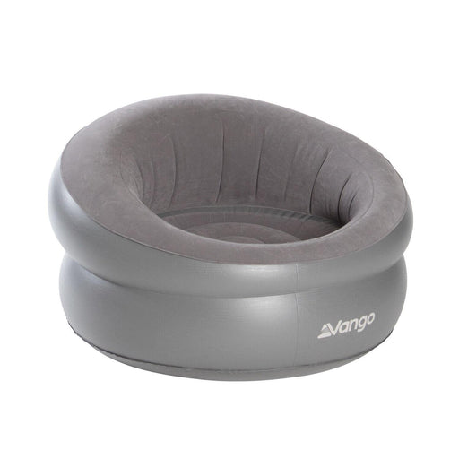 Inflatable Donut Flocked Chair DLX Nocturne Grey Vango  - Dynamic Drive