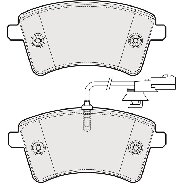 Apec Brake Pads Front Fits Renault Kangoo