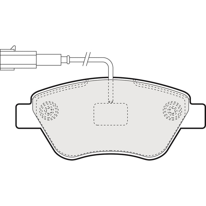 Apec Brake Pads Front Fits Alfa Romeo Mito Fiat 500 Idea