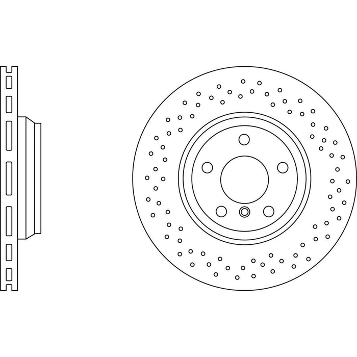 Apec Brake Disc Rear Fits Mercedes Gl Class Gle Gls