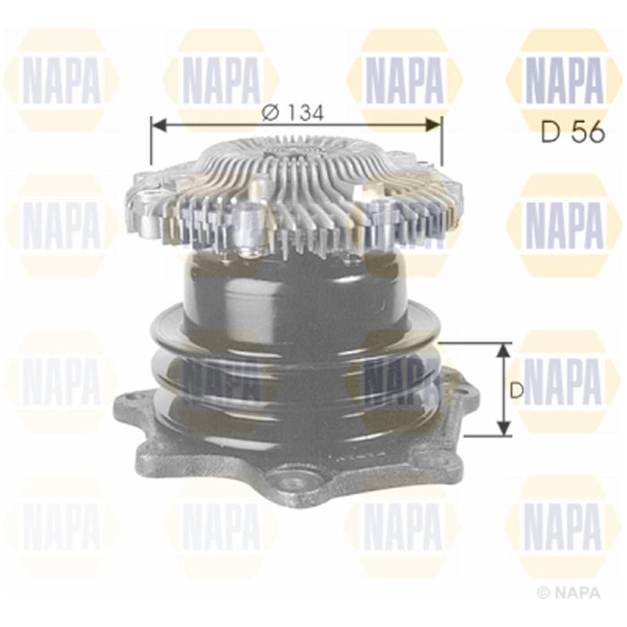 Genuine NAPA Water Pump for Nissan 210103S925