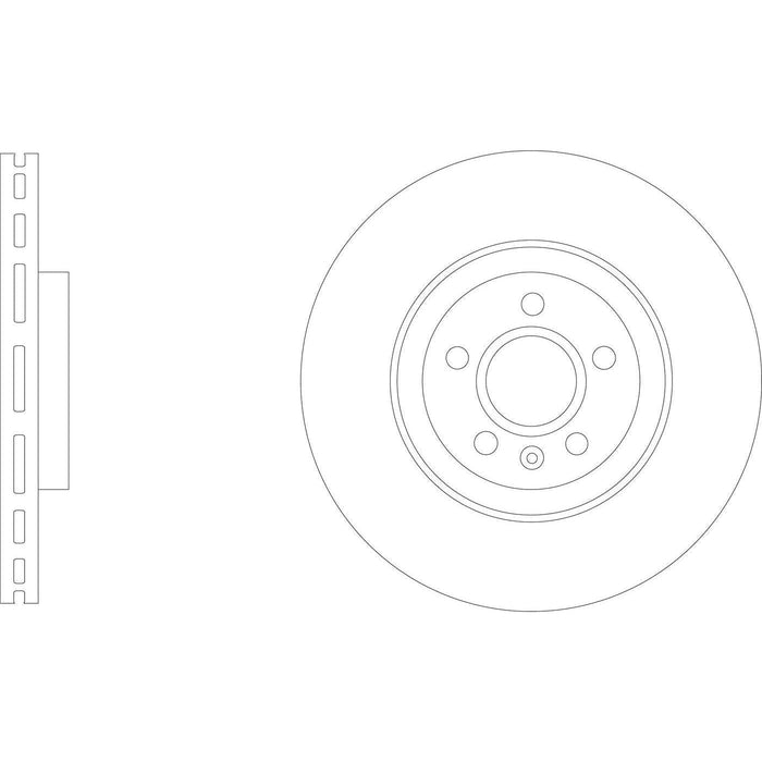 Apec Brake Disc Front Fits Volvo S90 V90