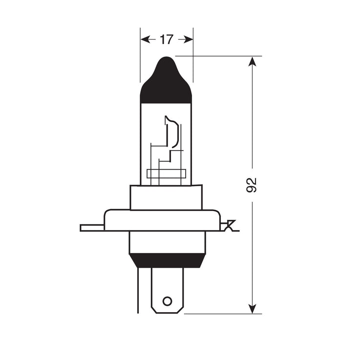 Osram Original 12V H4 halogen headlamp bulb 94193 1 piece in folding box Osram  - Dynamic Drive