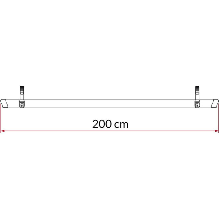 Fiamma Rail Quick 200 Red Fast & Secure Bike Transportation