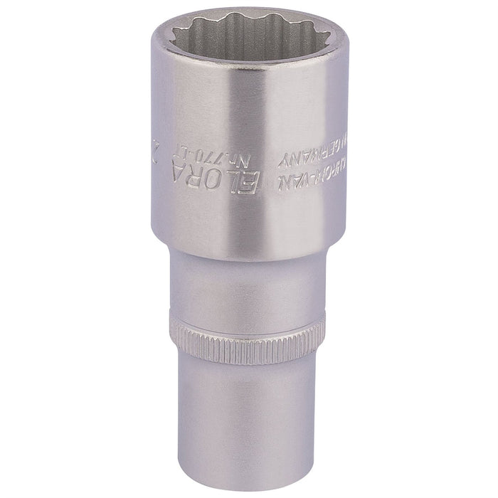 Draper Elora Deep Bi-Hexagon Socket, 1/2" Sq. Dr., 24mm 11937