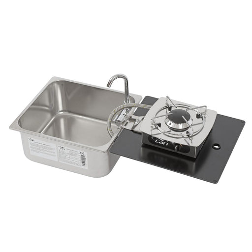 CAN Foldy Hob & Sink Unit with Glass Lid 350 x 320mm (1 Burner / Manual Ignition) CAN  - Dynamic Drive