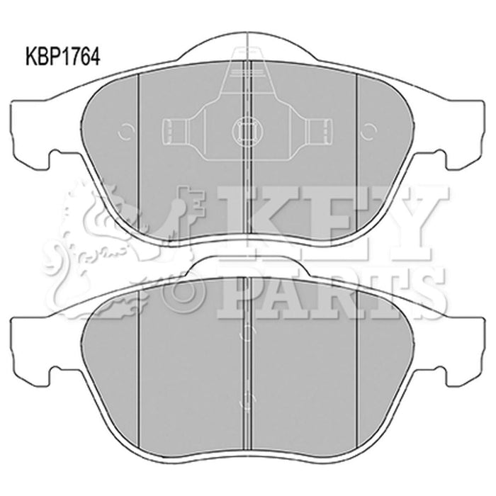 Genuine Key Parts KBP1764 Front Brake Pads (Ate-Teves)