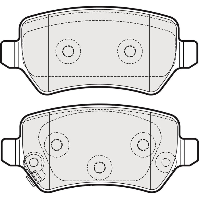 Apec Brake Pads Rear Fits Kia Ceed Pro