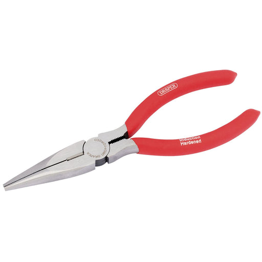 Draper Long Nose Pliers with PVC Dipped Handles, 160mm 67869 Draper  - Dynamic Drive