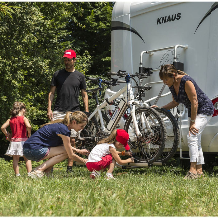 Fiamma Carry Bike Lift 77 Blue Bike Rack with Winch System