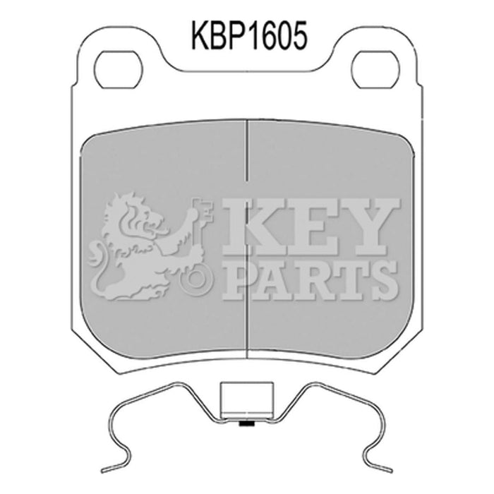 Genuine Key Parts KBP1605 Rear Brake Pads (Ate-Teves)