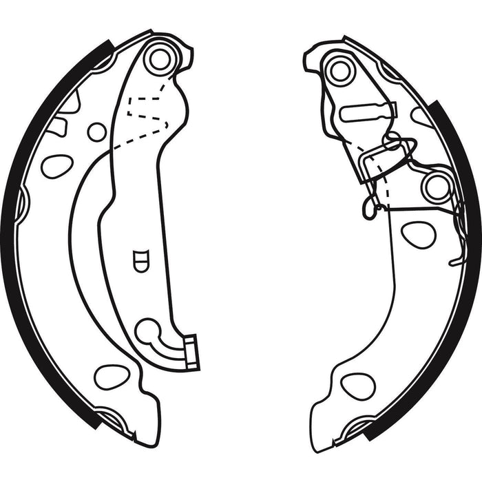 Apec Brake Shoe Rear Fits Ford Fiesta Ka Puma