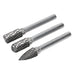 Sealey Tungsten Carbide Rotary Burr Set 3pc SDBK3 Sealey  - Dynamic Drive