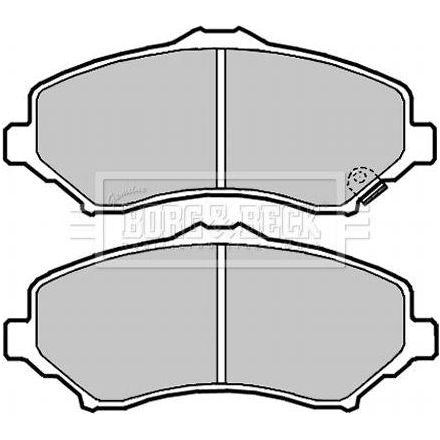 Genuine Borg & Beck Front Brake Pads fits Chrysler Voyager IV 07 BBP2089 Borg & Beck  - Dynamic Drive