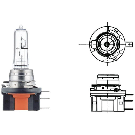 Hella Bulb H15 Heavy Duty 24V 60/20W Quantity: 1 8GJ 168 119-241 Hella  - Dynamic Drive