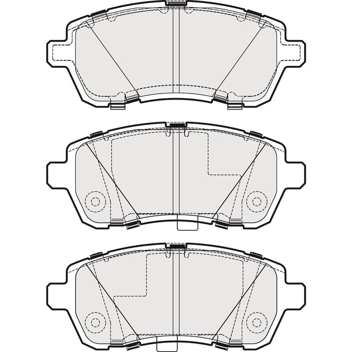 Genuine APEC Front Brake Disc & Pads Set Vented for Ford Fiesta