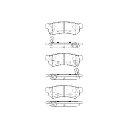 Genuine Borg & Beck Rear Brake Pads fits Chevrolet Spark 1.01.2 0310 BBP2531 Borg & Beck  - Dynamic Drive