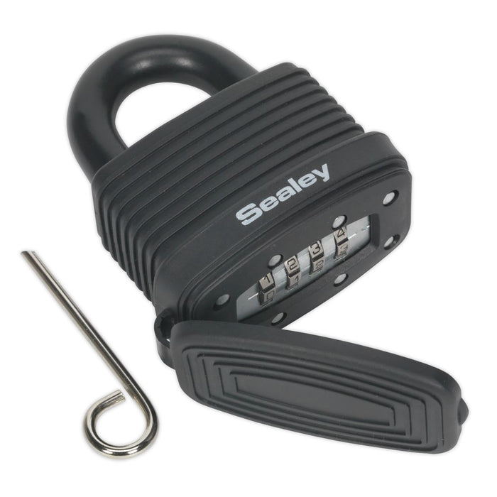 Sealey Steel Body Weatherproof Combination Padlock 48mm PL302CW