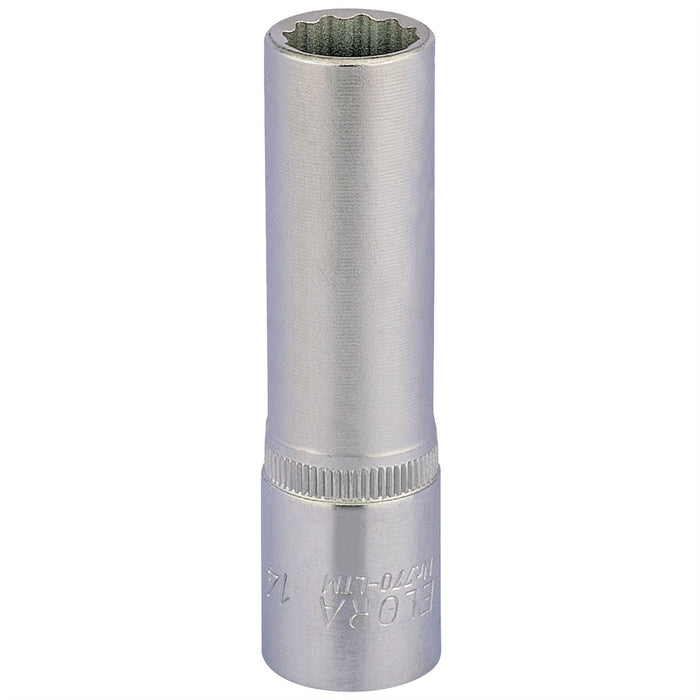 Draper Elora Deep Bi-Hexagon Socket, 1/2" Sq. Dr., 14mm 11934