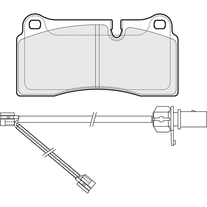 Apec Brake Pads Rear Fits Audi R8