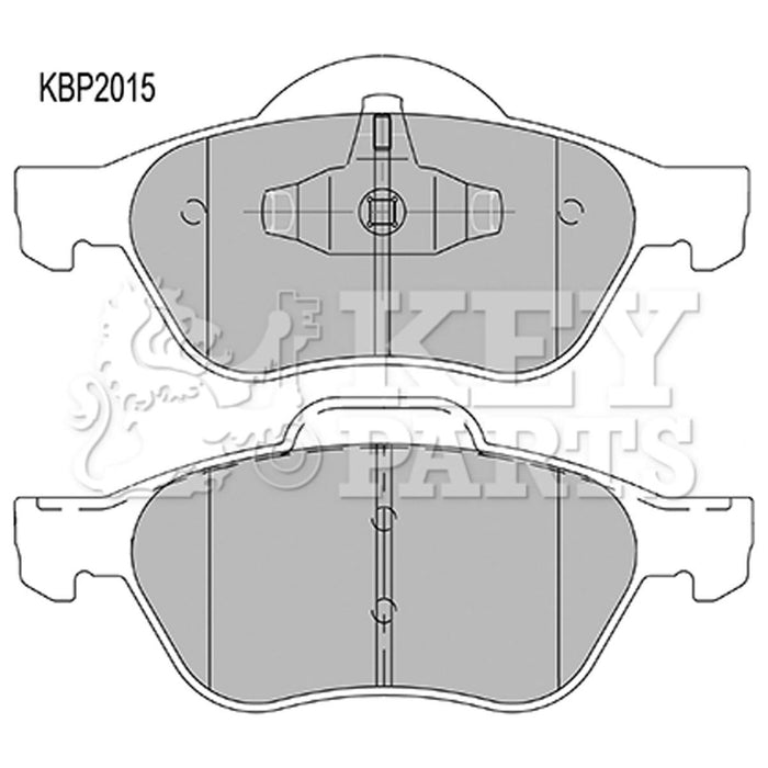 Genuine Key Parts KBP2015 Front Brake Pads (Ate-Teves) Key Parts  - Dynamic Drive