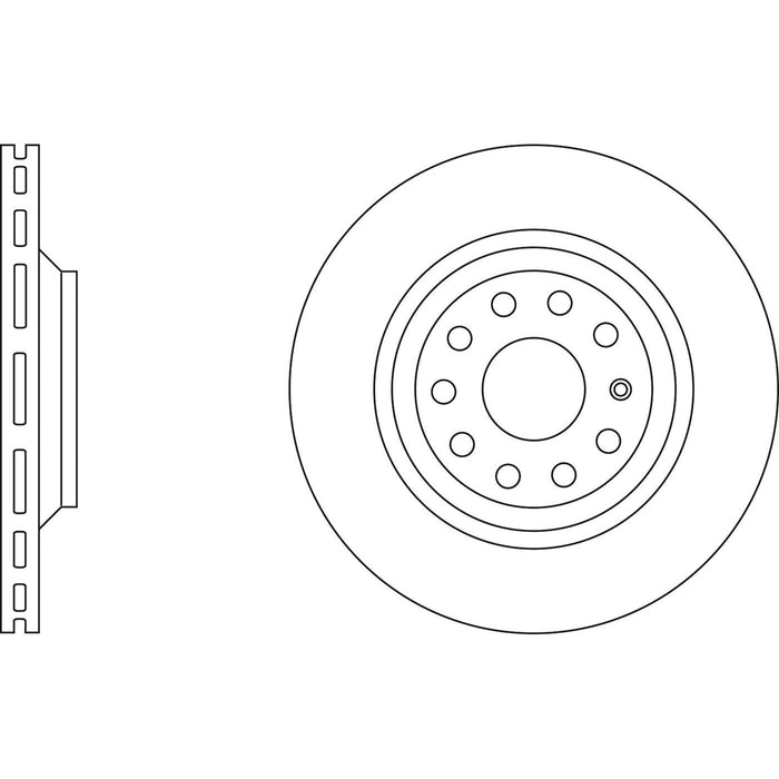 Genuine APEC Rear Brake Discs & Pads Set Vented for VW Passat