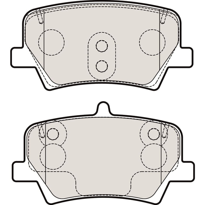 Apec Brake Pads Rear Fits Volvo Xc40