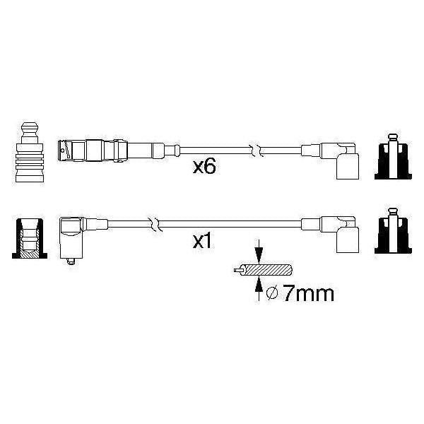 Genuine Bosch Ignition Lead B332 fits Mercedes-Benz 190 E - 2.6 - 86-89 09863563