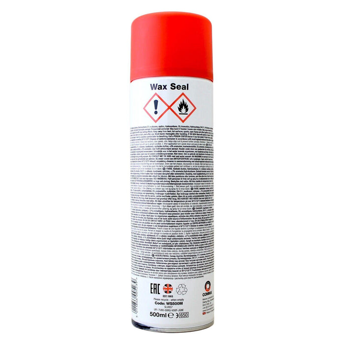 Comma Wax Seal (WS500M) Anti-Rust Treatment Spray - 500ml 0.5L Aerosol Comma  - Dynamic Drive