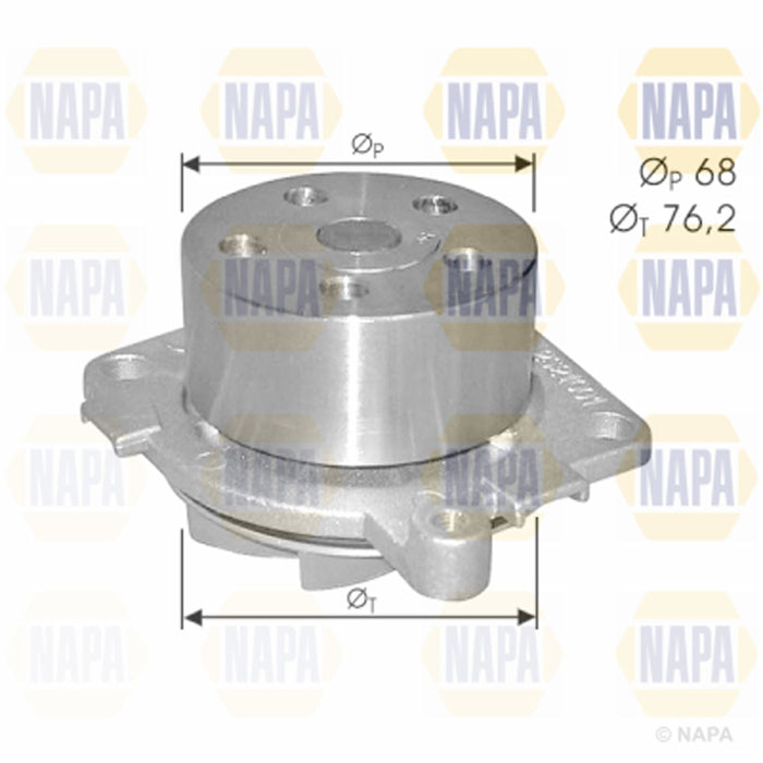 Genuine NAPA Water Pump for Alfa Romeo Fiat 60608898 Napa  - Dynamic Drive