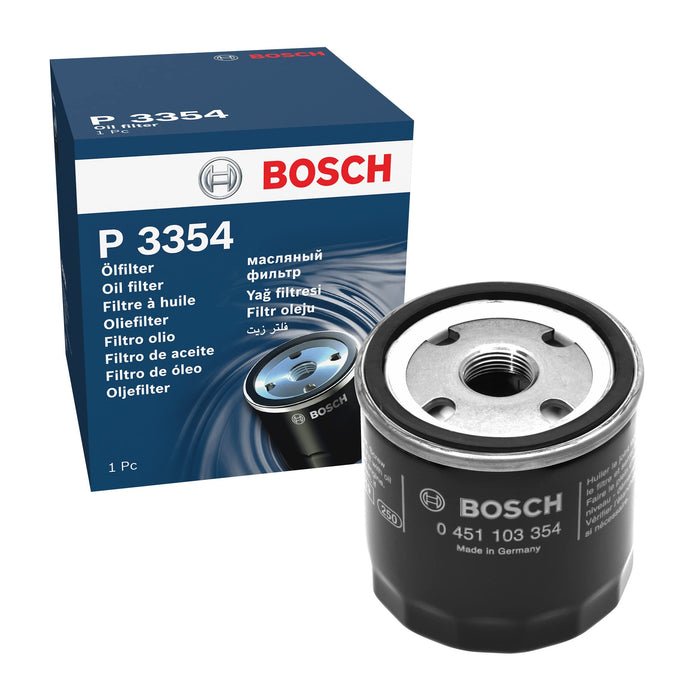 Genuine Bosch Car Oil Filter P3354 fits Fiat Doblo JTD - 1.9 - 03-13 0451103354