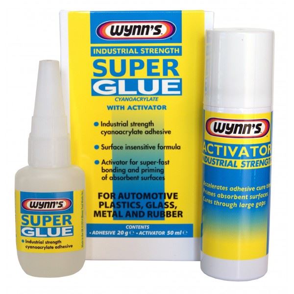 Wynns Industrial Strength Super Glue with Activator - 20g Bottle