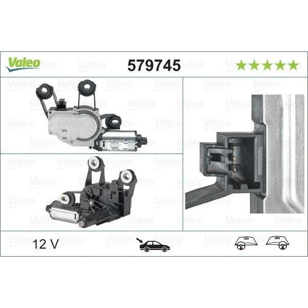 Valeo Wiper Motor 579745 Automotive Part fits Land Rover Freelander Valeo  - Dynamic Drive