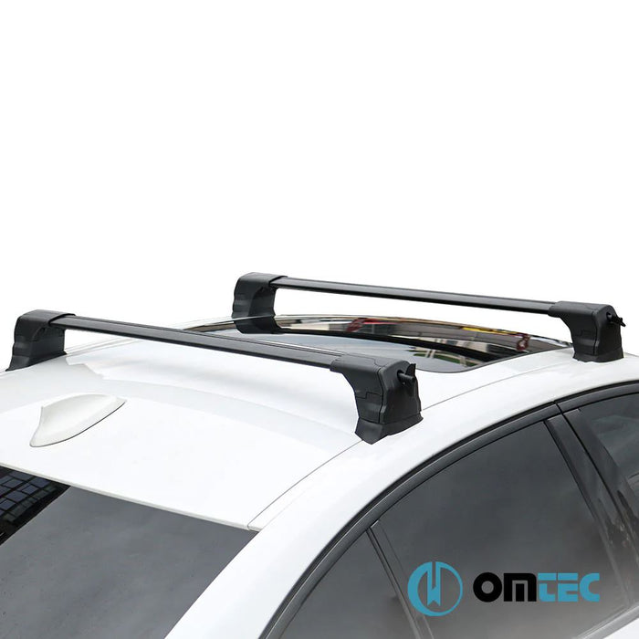 Aluminium Roof Bars Rack Black fits Kia Cee'D 2018- Cd