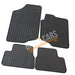 Blue Trim Tailored Black Rubber Car Mats for Peugeot 207 Set of 4 With 2 Clips UKB4C  - Dynamic Drive