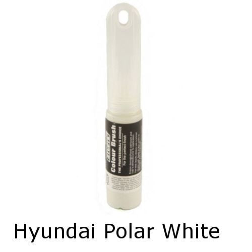 For Hyundai Polar White 12.5ml Touch Up Paint Colour Brush Stick Hycote  - Dynamic Drive