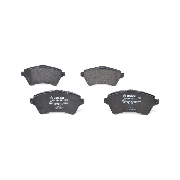 Bosch Brake Pad Set Bp432 fits Land Rover Freelander TD4 - 2.0 - 00-06 098642472