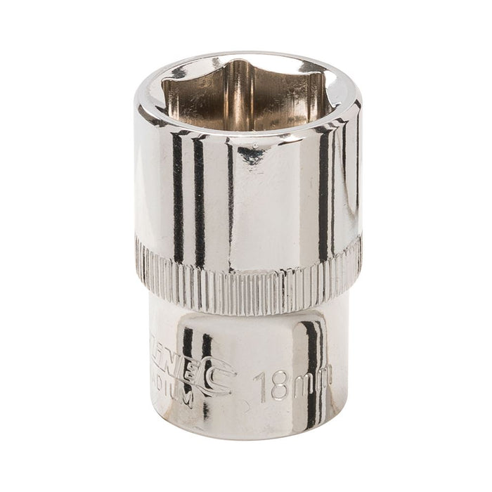 Silverline Socket 1/2" Drive 6pt Metric 18mm Silverline  - Dynamic Drive