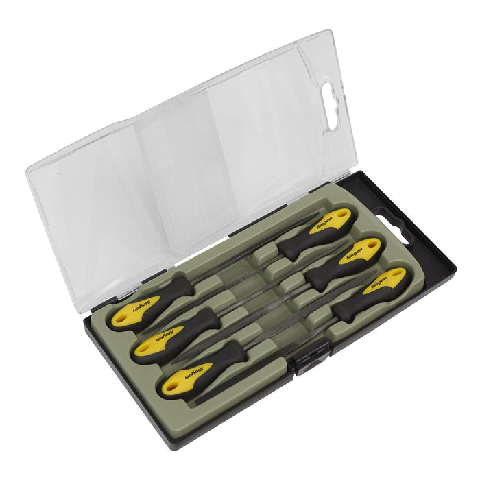 Sealey Needle File Set 6pc 100mm S0628 Siegen by Sealey  - Dynamic Drive